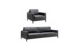 Olso Sofa & Chair Black 